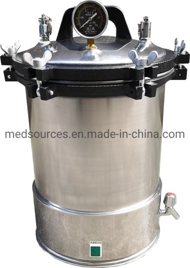 Stérilisateur à vapeur portable à pression en acier inoxydable de structure entièrement 18L 24L